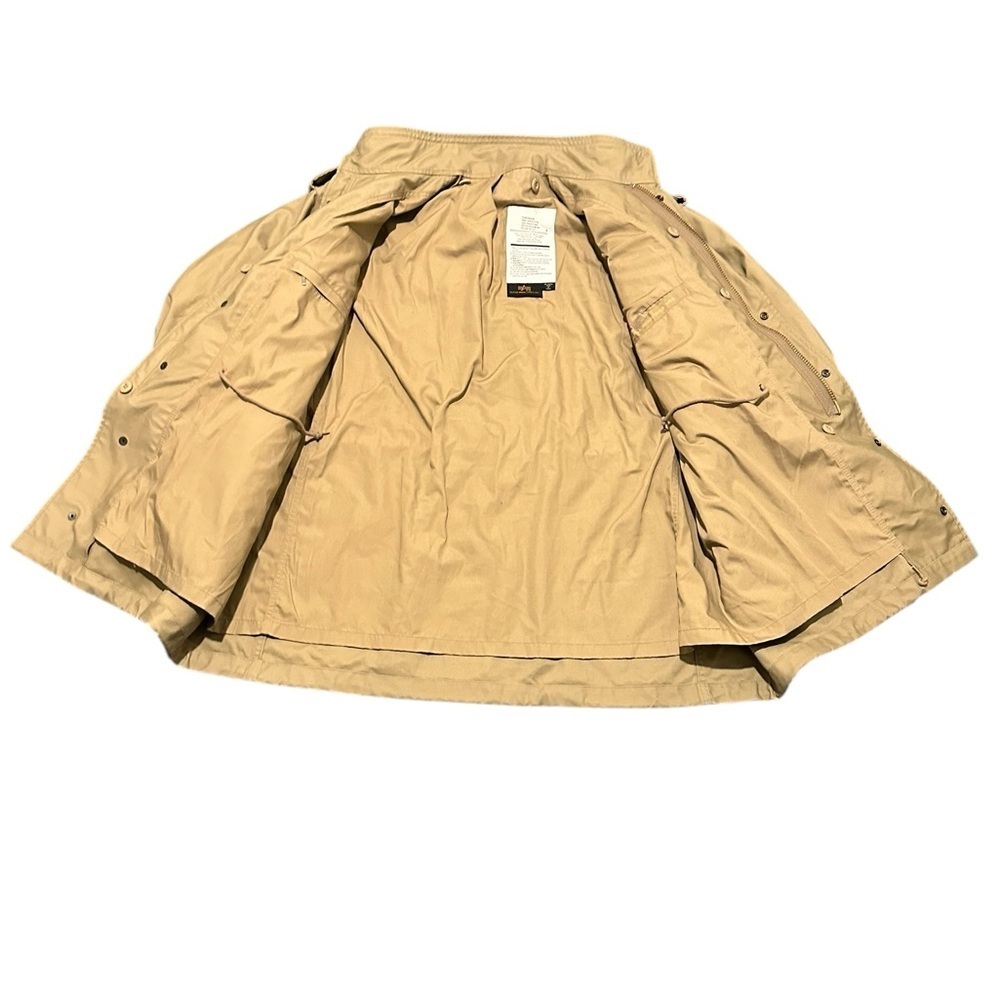 Alpha Industries Coat XL Regular Tan M65 Field Jacket First Gen Y2K Repro - Picture 14 of 16